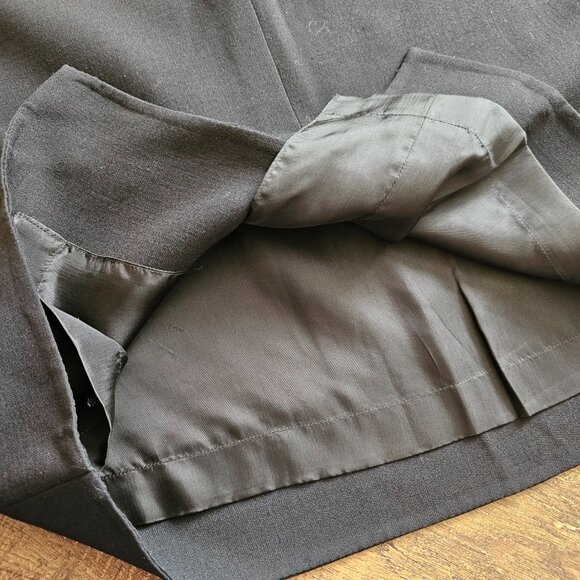 AKRIS Lightweight Wool Blend Knee-Length Pencil Skirt US 6, Black - Picture 6 of 13